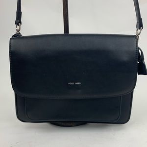 💰Bundle 3/$30 Pixie Mood Crossbody Bag purse Black Silver logo & Hardware Pocket